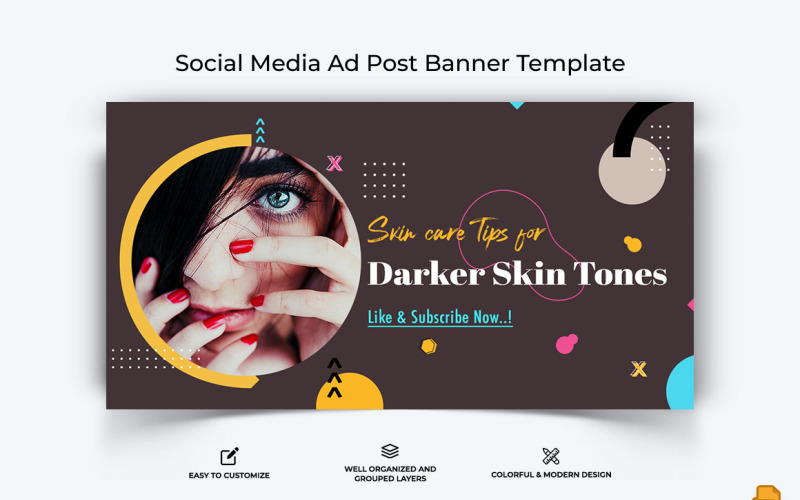 Beauty Tips Facebook Ad Banner Design-017 Social Media