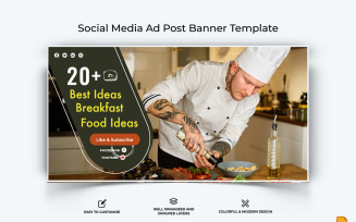 Chef Cooking Facebook Ad Banner Design-007