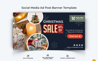 Christmas Sale Facebook Ad Banner Design-005