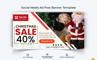 Christmas Sale Facebook Ad Banner Design-007