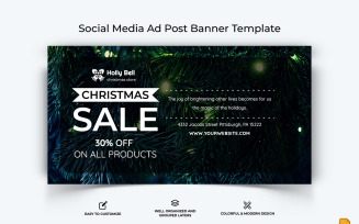 Christmas Sale Facebook Ad Banner Design-008