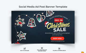 Christmas Sale Facebook Ad Banner Design-015