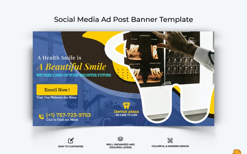 Dental Care Facebook Ad Banner Design-010 Social Media
