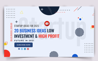 Business Service YouTube Thumbnail Design Template-21