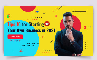 Business Service YouTube Thumbnail Design Template-35