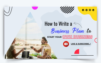 Business Service YouTube Thumbnail Design Template-38