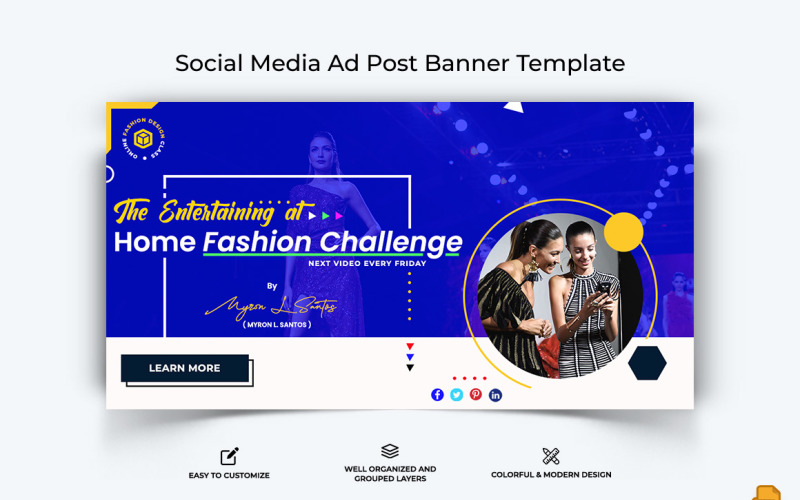 Fashion Facebook Ad Banner Design-003 Social Media