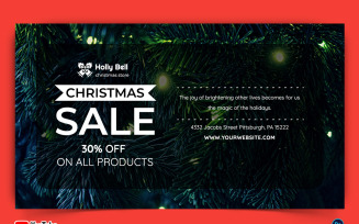 Christmas Sale Offers YouTube Thumbnail Design Template-08