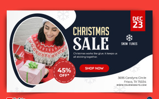 Christmas Sale Offers YouTube Thumbnail Design Template-10