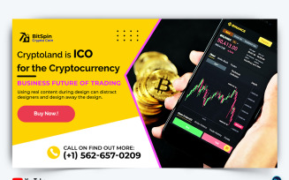 Cryptocurrency YouTube Thumbnail Design Template-17