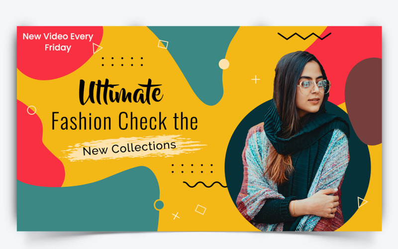 Fashion YouTube Thumbnail Design Template-20 Social Media