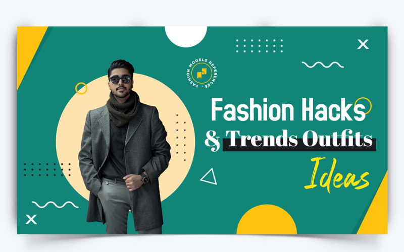 Fashion YouTube Thumbnail Design Template-23 Social Media