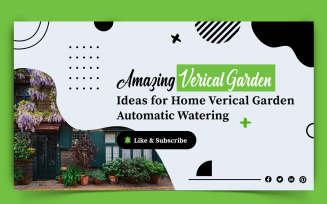 Home Gardening YouTube Thumbnail Design Template-02