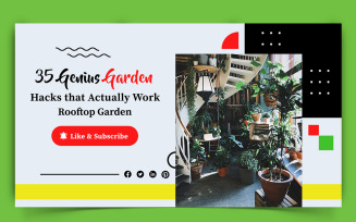 Home Gardening YouTube Thumbnail Design Template-07