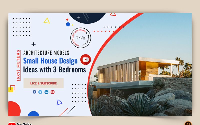 Architecture YouTube Thumbnail Design -05 Social Media