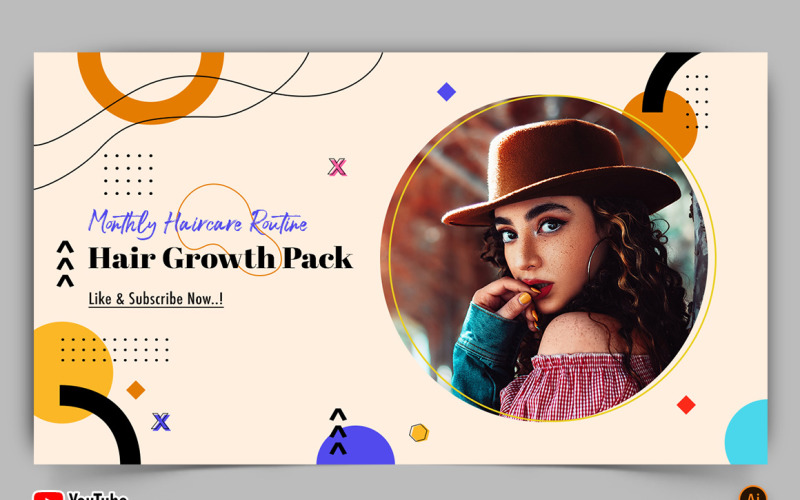 Beauty Tips YouTube Thumbnail Design -16 Social Media