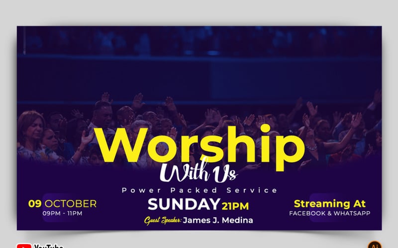 Church Speech YouTube Thumbnail Design -26 Social Media