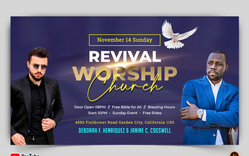 Church Speech YouTube Thumbnail Design -30 Social Media