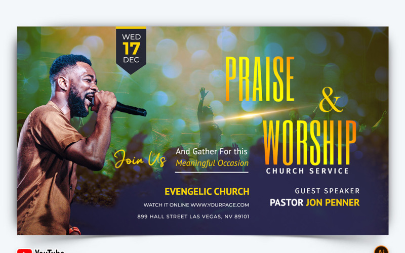 Church Speech YouTube Thumbnail Design -36 Social Media