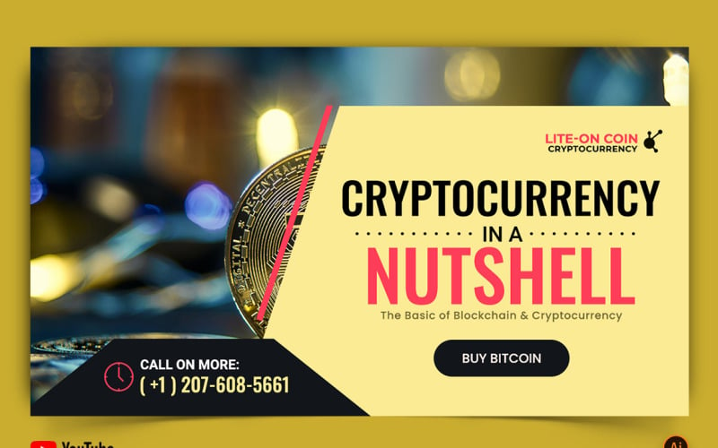 Cryptocurrency YouTube Thumbnail Design -02 Social Media