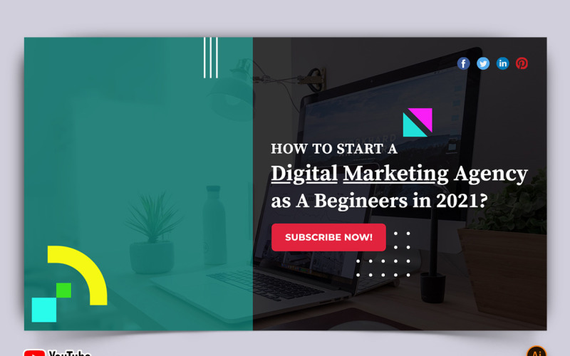 Digital Marketing YouTube Thumbnail Design -19 Social Media