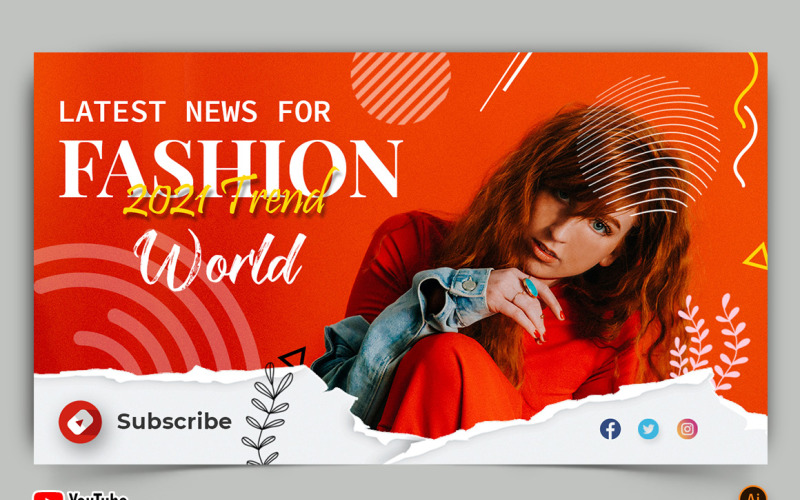 Fashion YouTube Thumbnail Design -04 Social Media