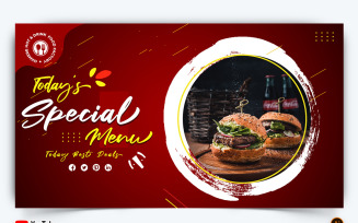 Food and Restaurant YouTube Thumbnail Design -13