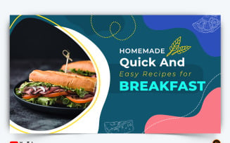 Food and Restaurant YouTube Thumbnail Design -25