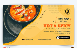 Food and Restaurant YouTube Thumbnail Design -41