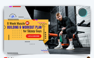 Gym and Fitness YouTube Thumbnail Design -16