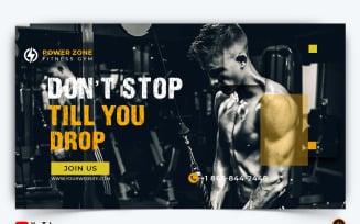 Gym and Fitness YouTube Thumbnail Design -23