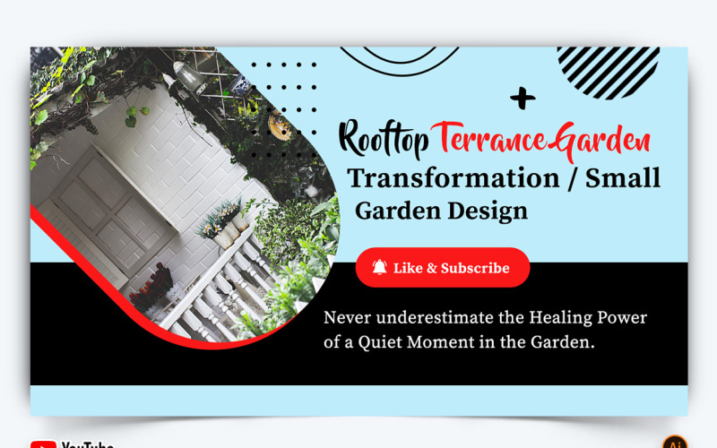 Home Gardening YouTube Thumbnail Design -03 Social Media