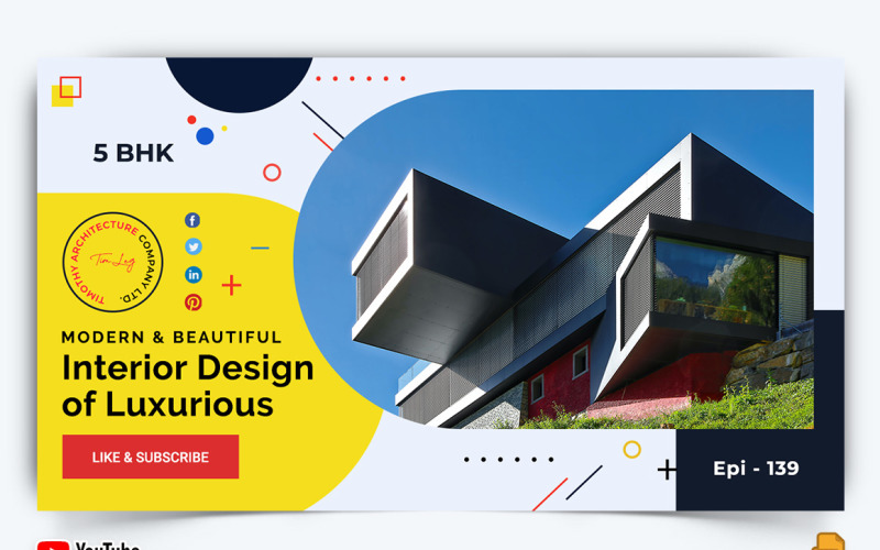 Architecture YouTube Thumbnail Design -003 Social Media