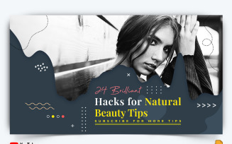 Beauty Tips YouTube Thumbnail Design -007