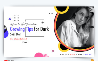 Beauty Tips YouTube Thumbnail Design -014