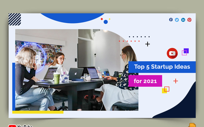 Business Service YouTube Thumbnail Design -017 Social Media