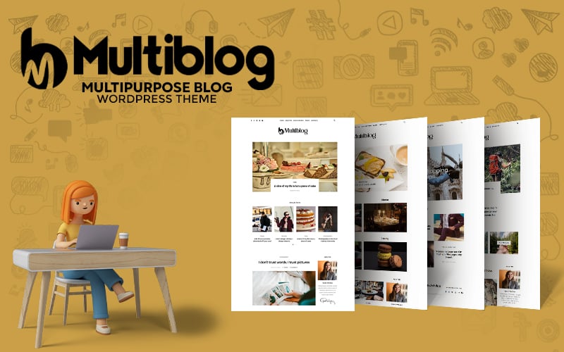 Multiblog – Multipurpose Blog WordPress  Themes 293180