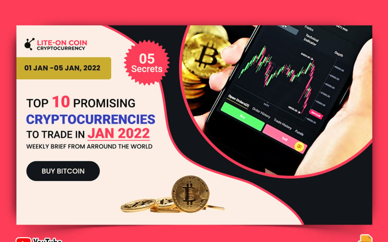 Cryptocurrency YouTube Thumbnail Design -001 Social Media