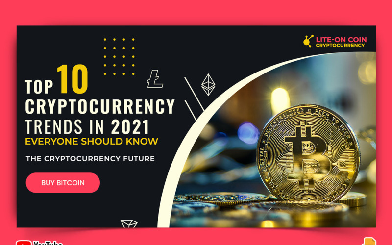 Cryptocurrency YouTube Thumbnail Design -005 Social Media