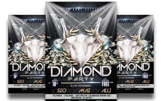Diamond Party Flyer Tempalte