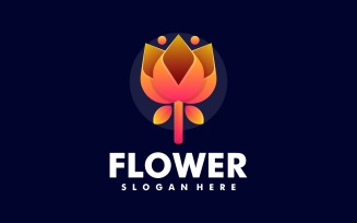 Flower Gradient Logo Style 2