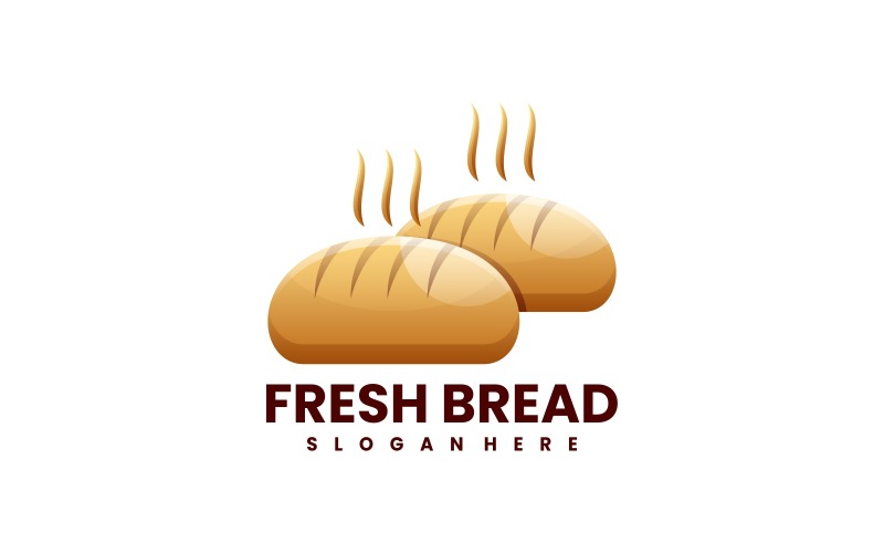 Fresh Bread Gradient Logo Logo Template