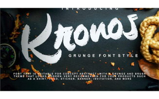 Kronos Grunge Style Font - Kronos Grunge Style Font