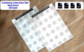 Premium Currency Symbol Line Icon Pack