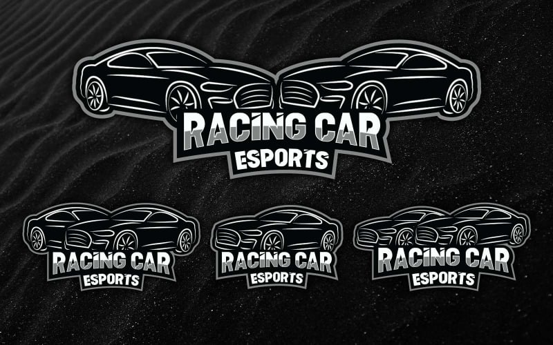 Racing Car Esports Mascot Logo Design-Brand Identity Logo Template