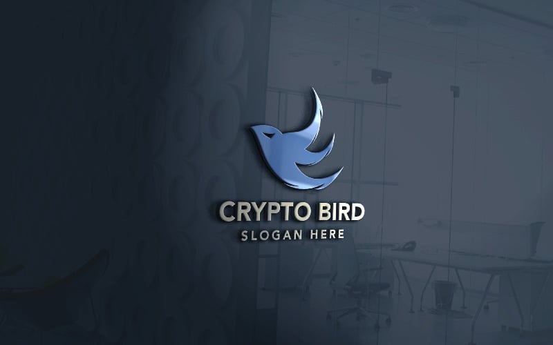 Crypto Bird Professional Logo Logo Template