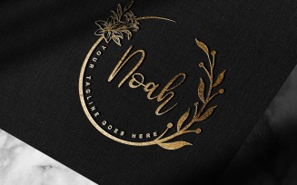 Modern Handwritten Signature Or Photography Noah logo Design-Brand Identity