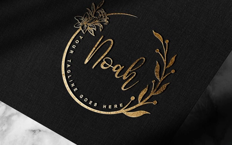 Modern Handwritten Signature Or Photography Noah logo Design-Brand Identity Logo Template