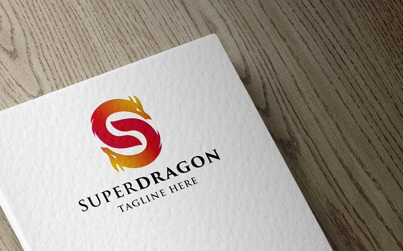 Super Dragon Letter S Logo Logo Template