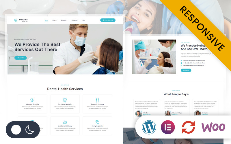 Dentrole - Dentist, Dental Clinic and Medical Elementor WordPress Responsive Theme WordPress Theme